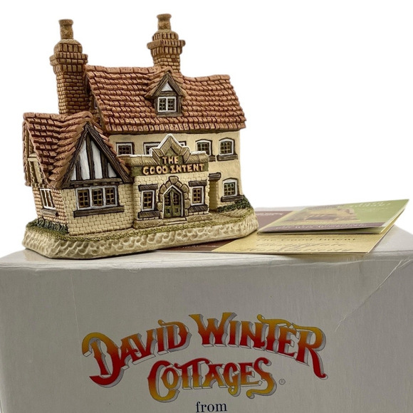 The Good Intent Pubs and Tavern 1997 David Winter Cottages with Box and COA - Picture 10 of 13